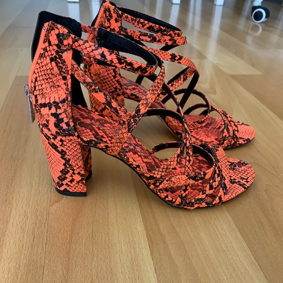 Jessica Simpson Snake Skin Strappy Heels - Picture 4 of 5